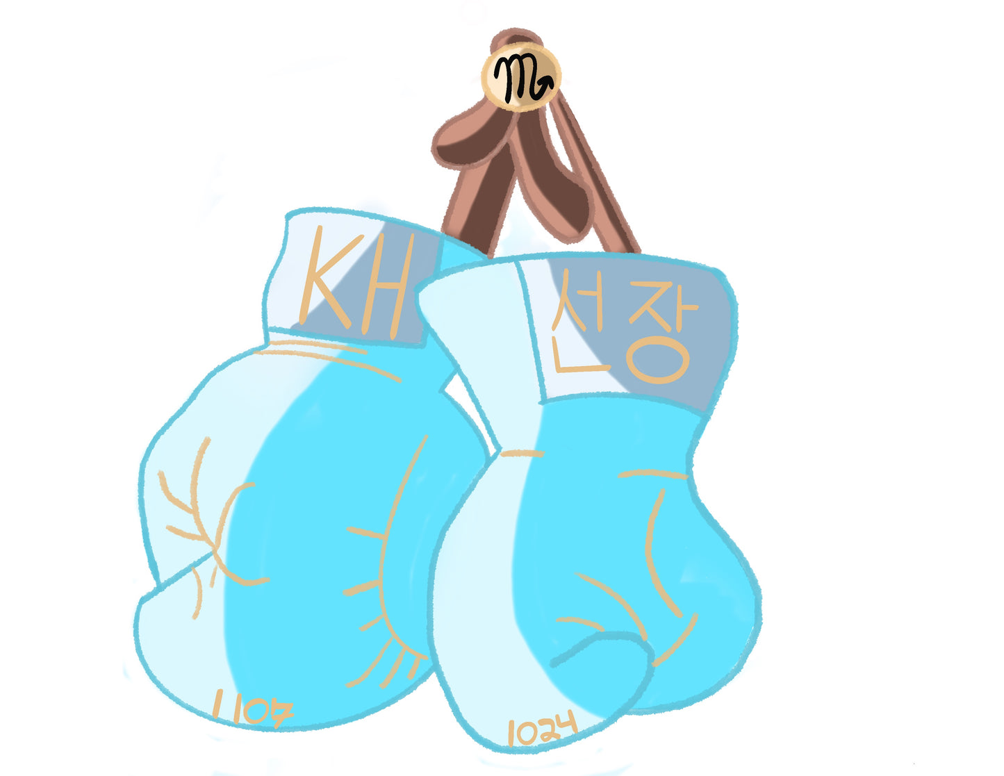 Hongjoong ROCKY Boxing Gloves Sticker