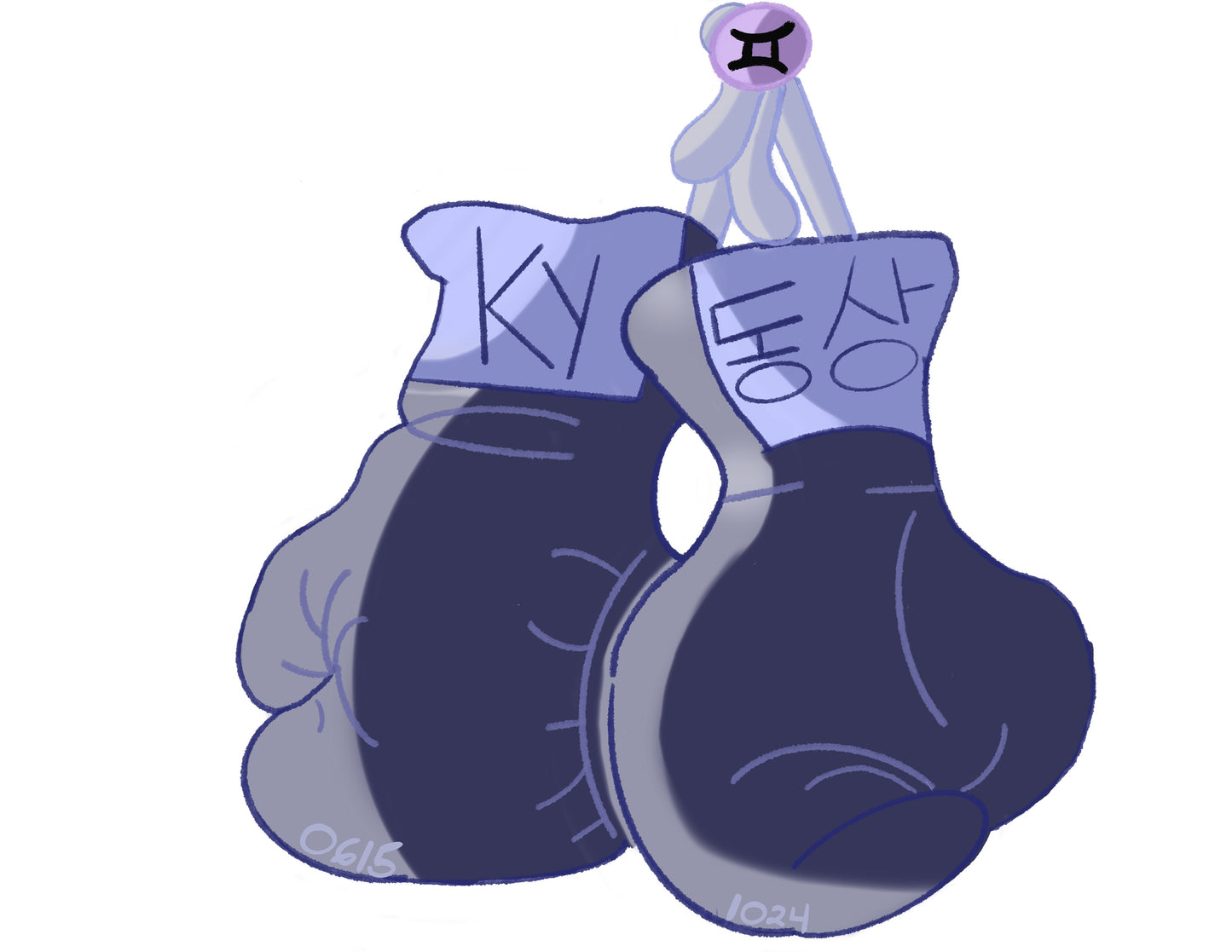 Yeosang ROCKY Boxing Gloves Sticker