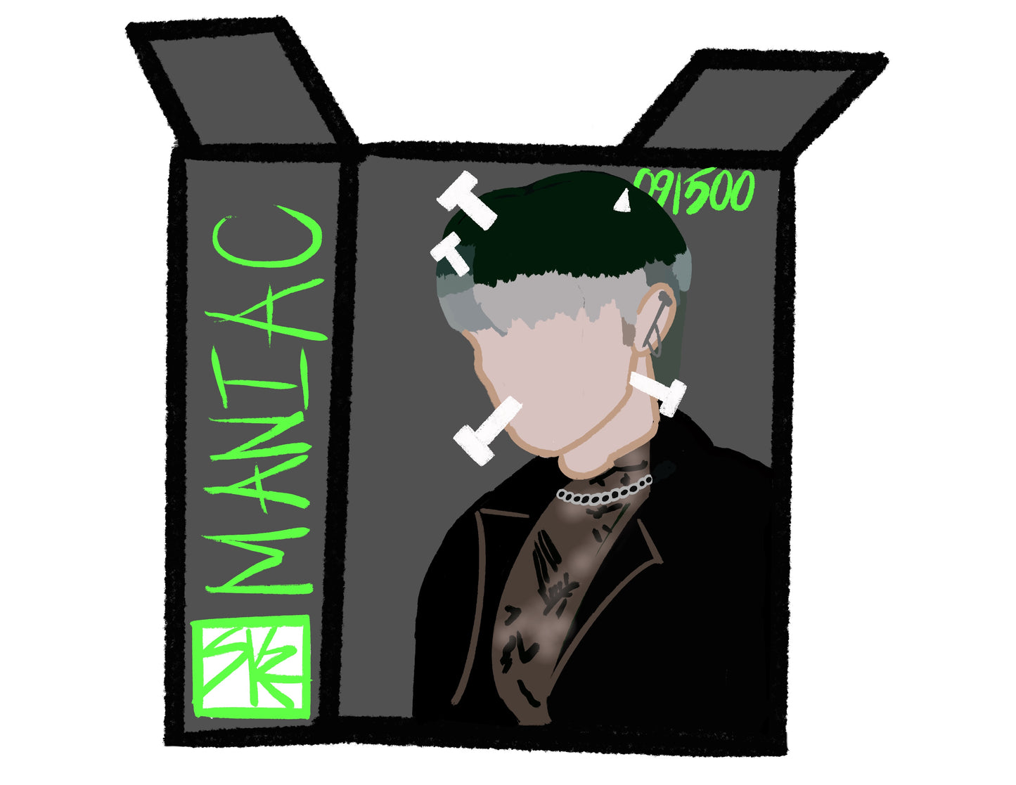 Felix MANIAC Cereal Box Sticker