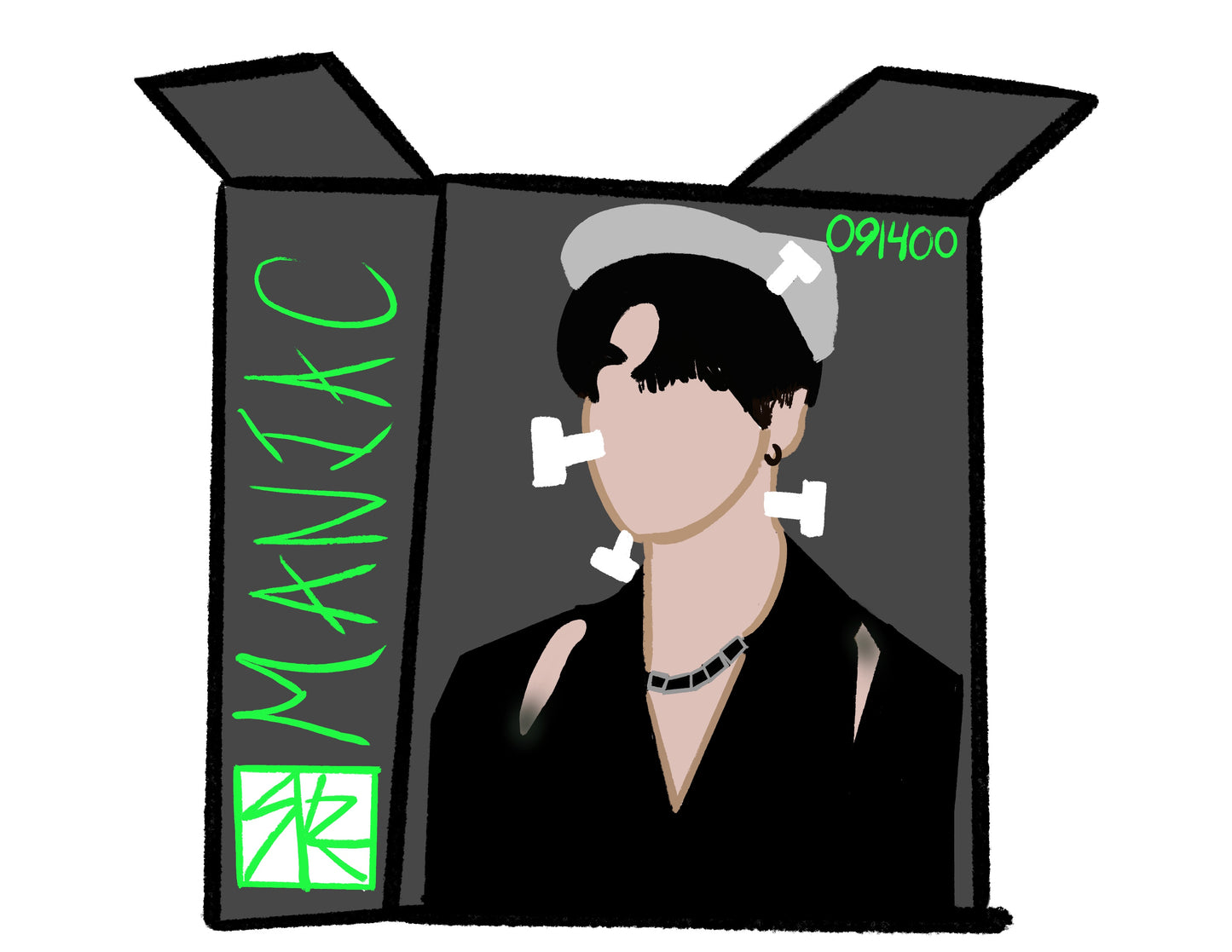 Han MANIAC Cereal Box Sticker