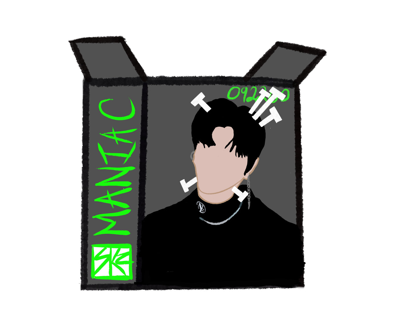 Seungmin MANIAC Cereal Box Sticker